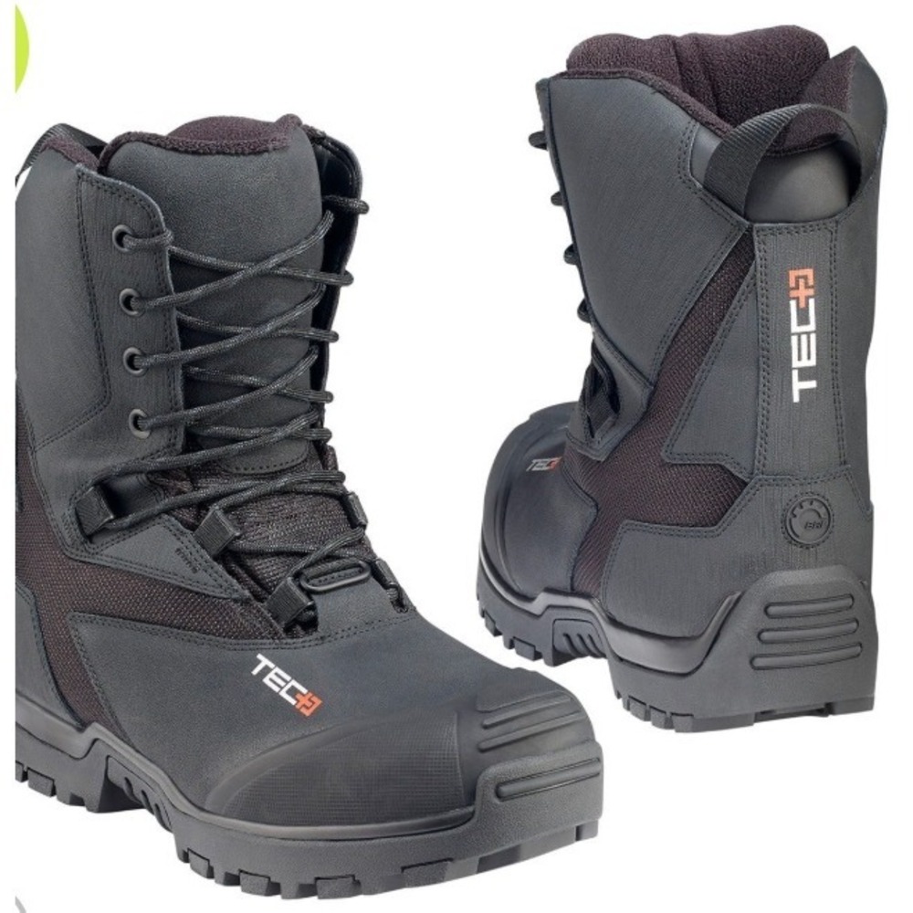 Ski-Doo TEC+ Boots Size 8 EU41 Black Waterproof Primaloft Insulated Unisex NWT‎